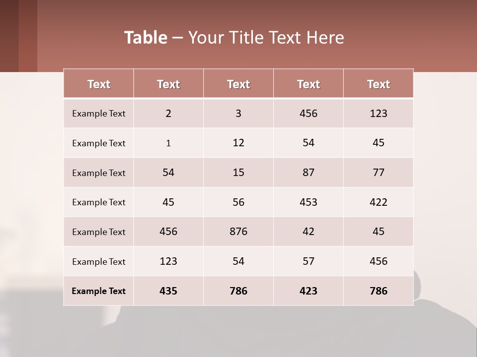 Woman In Black PowerPoint Template