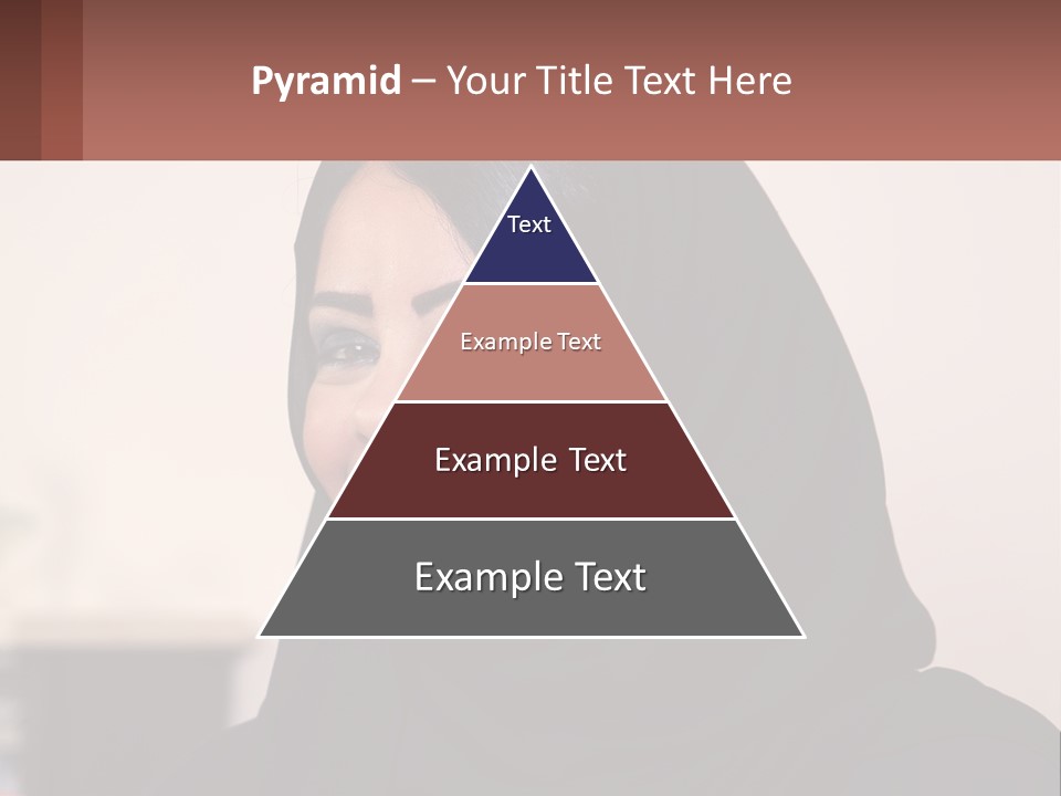 Woman In Black PowerPoint Template