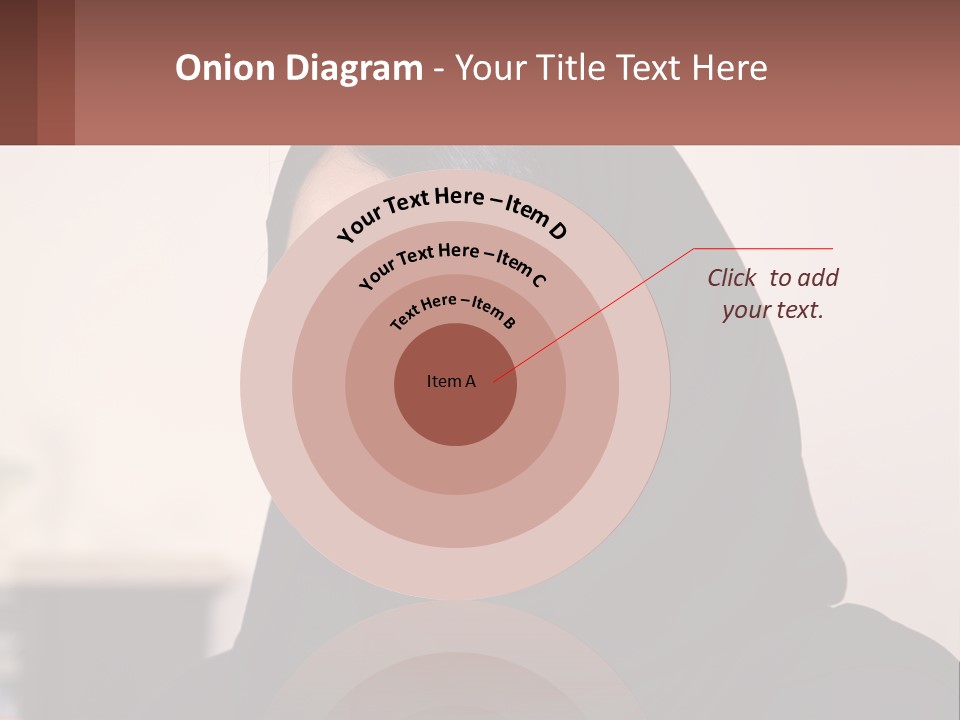 Woman In Black PowerPoint Template