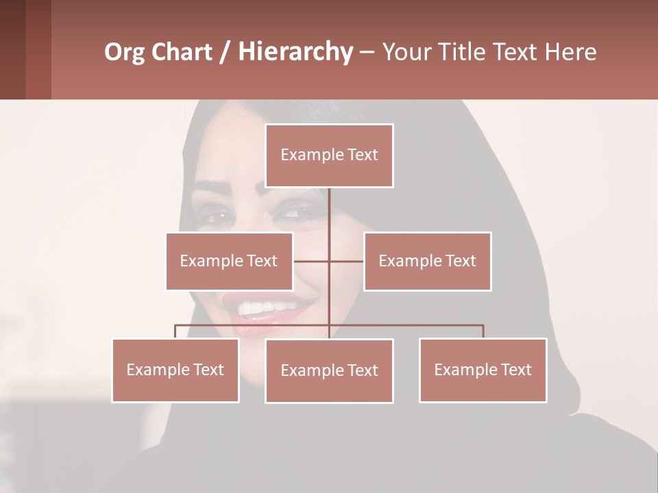 Woman In Black PowerPoint Template