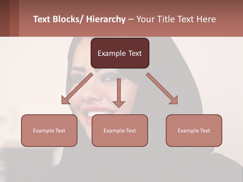 Woman In Black PowerPoint Template