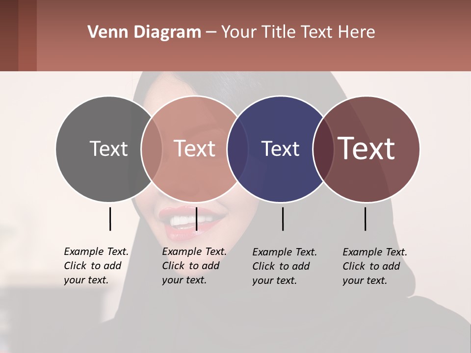 Woman In Black PowerPoint Template