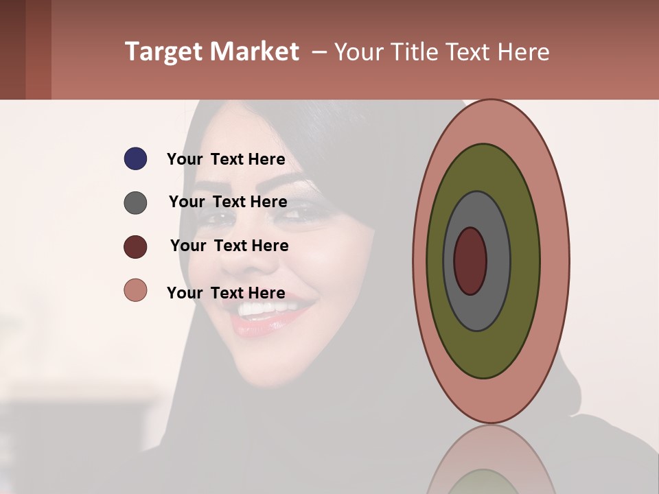 Woman In Black PowerPoint Template