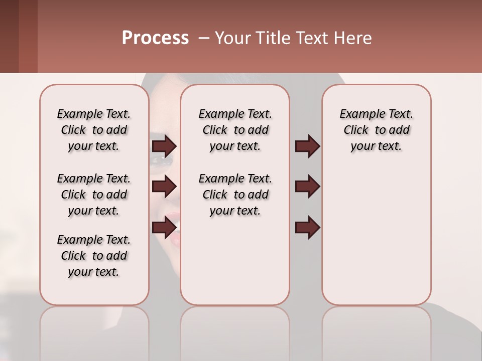 Woman In Black PowerPoint Template
