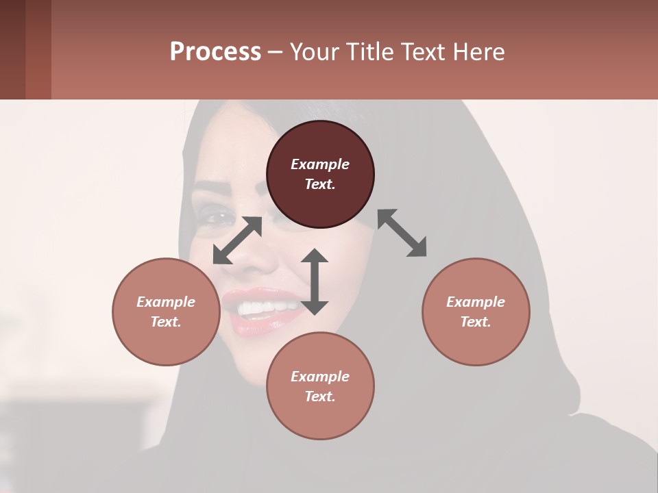 Woman In Black PowerPoint Template