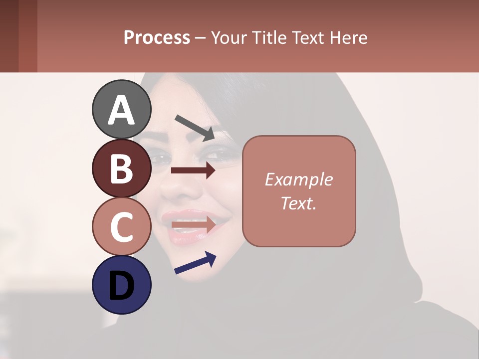 Woman In Black PowerPoint Template