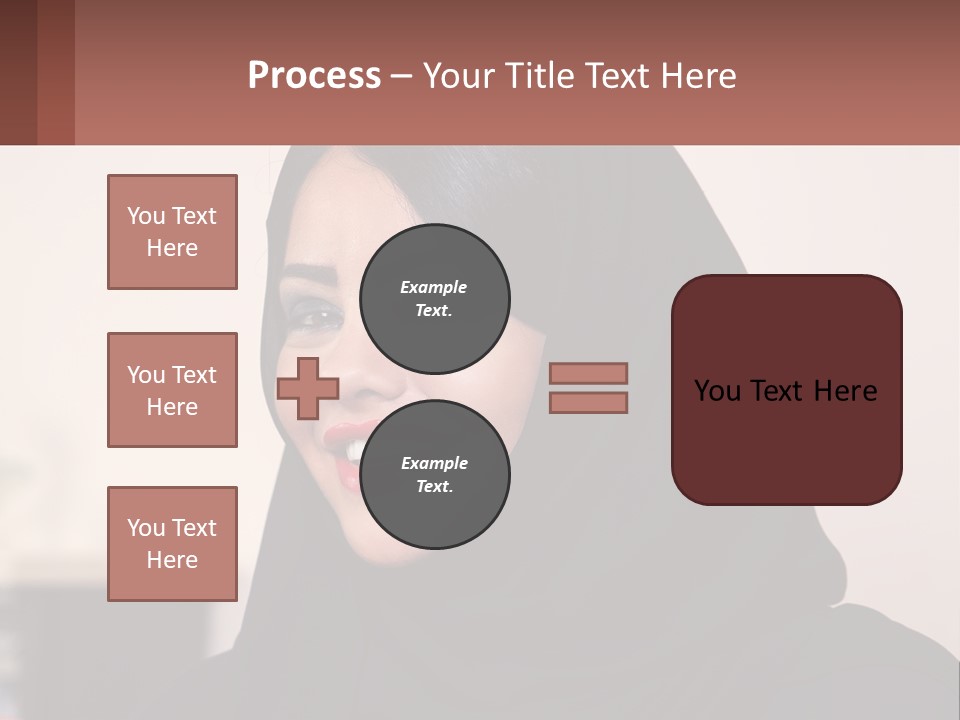 Woman In Black PowerPoint Template