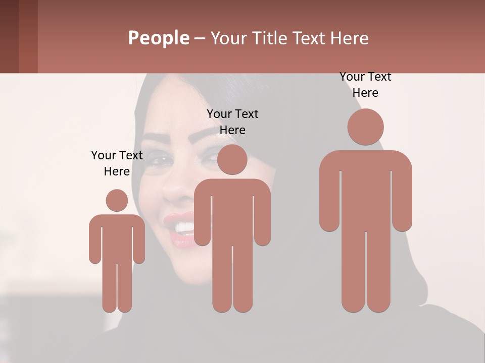 Woman In Black PowerPoint Template