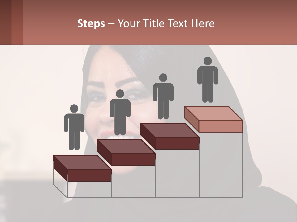 Woman In Black PowerPoint Template