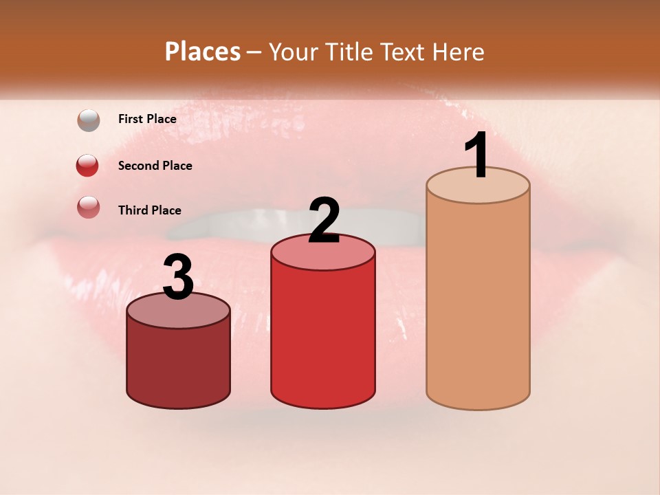 Female Lips PowerPoint Template