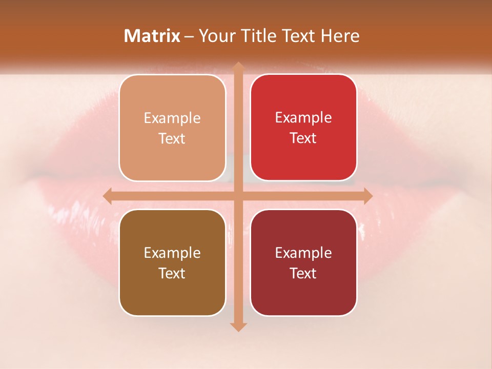 Female Lips PowerPoint Template