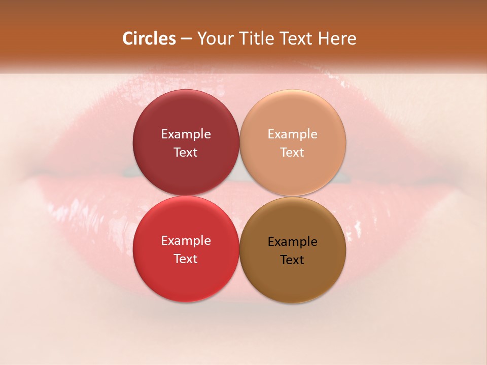 Female Lips PowerPoint Template