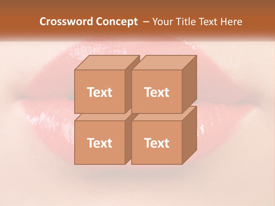 Female Lips PowerPoint Template