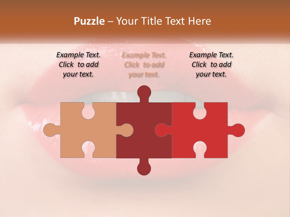 Female Lips PowerPoint Template