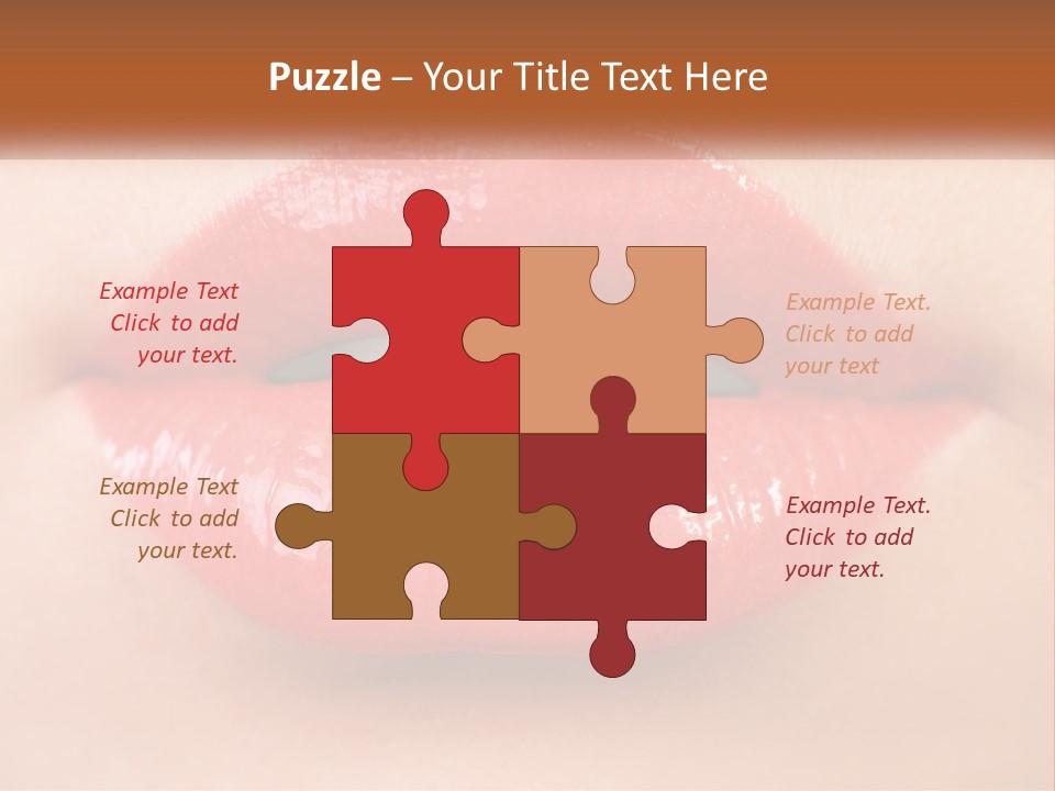 Female Lips PowerPoint Template