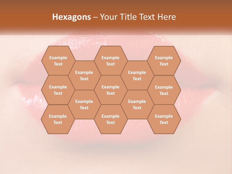 Female Lips PowerPoint Template