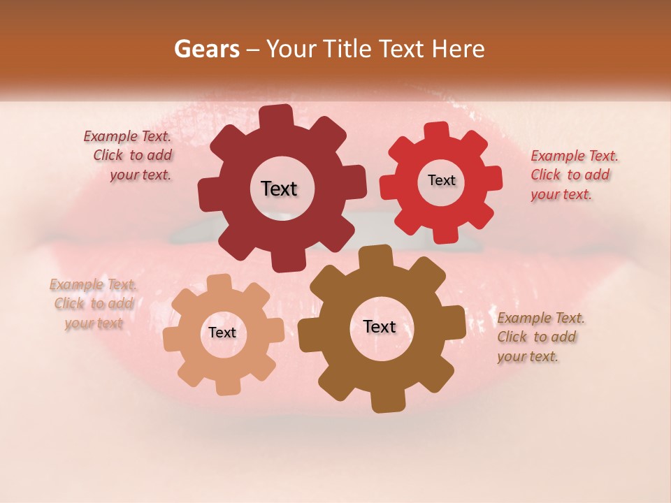 Female Lips PowerPoint Template