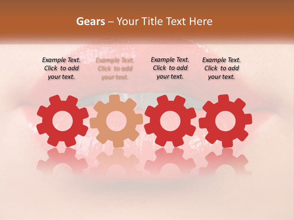 Female Lips PowerPoint Template