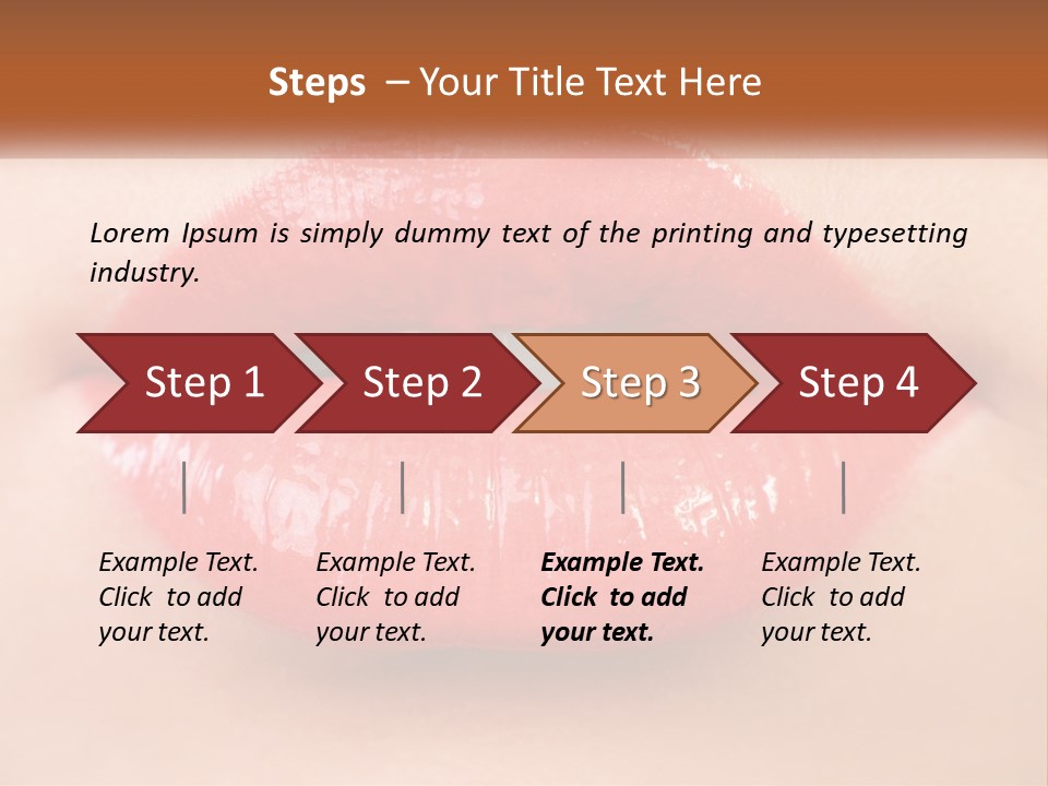 Female Lips PowerPoint Template