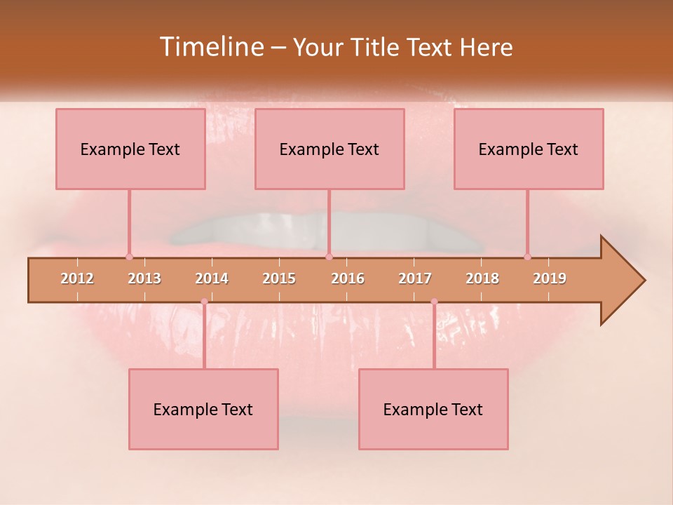 Female Lips PowerPoint Template