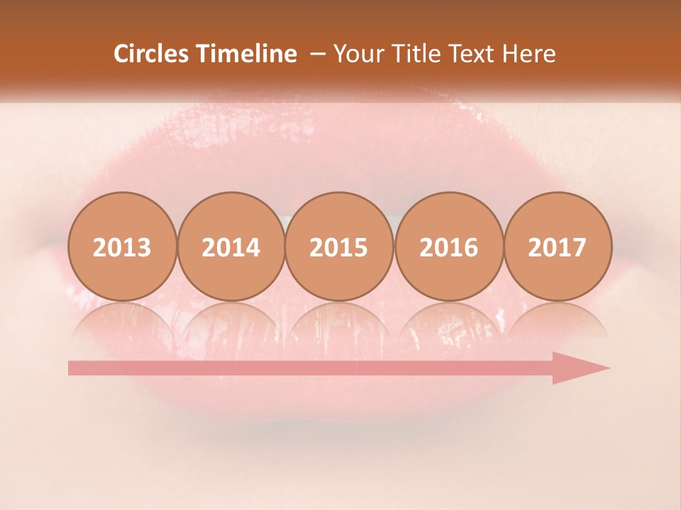 Female Lips PowerPoint Template
