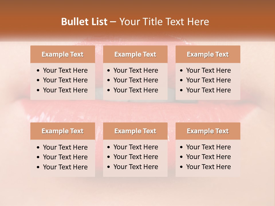 Female Lips PowerPoint Template