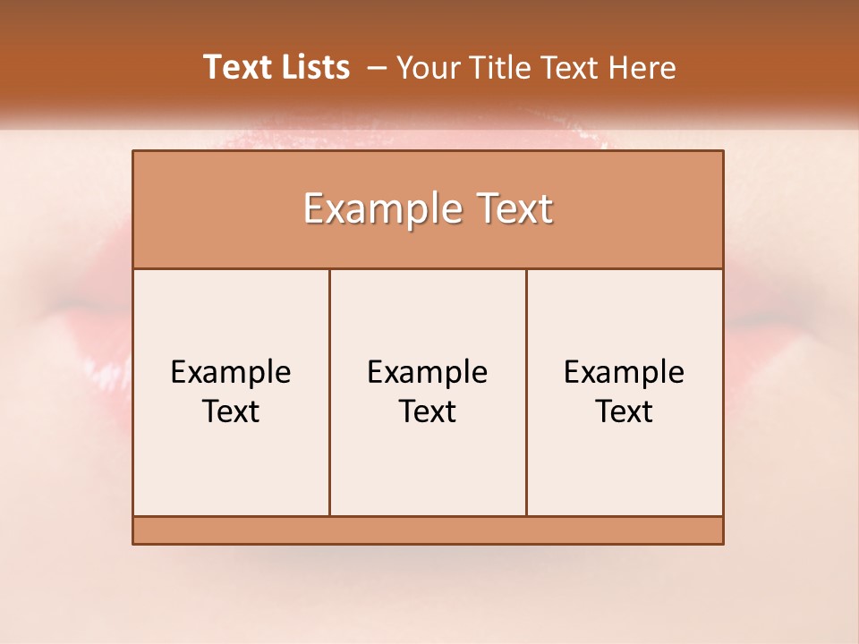Female Lips PowerPoint Template