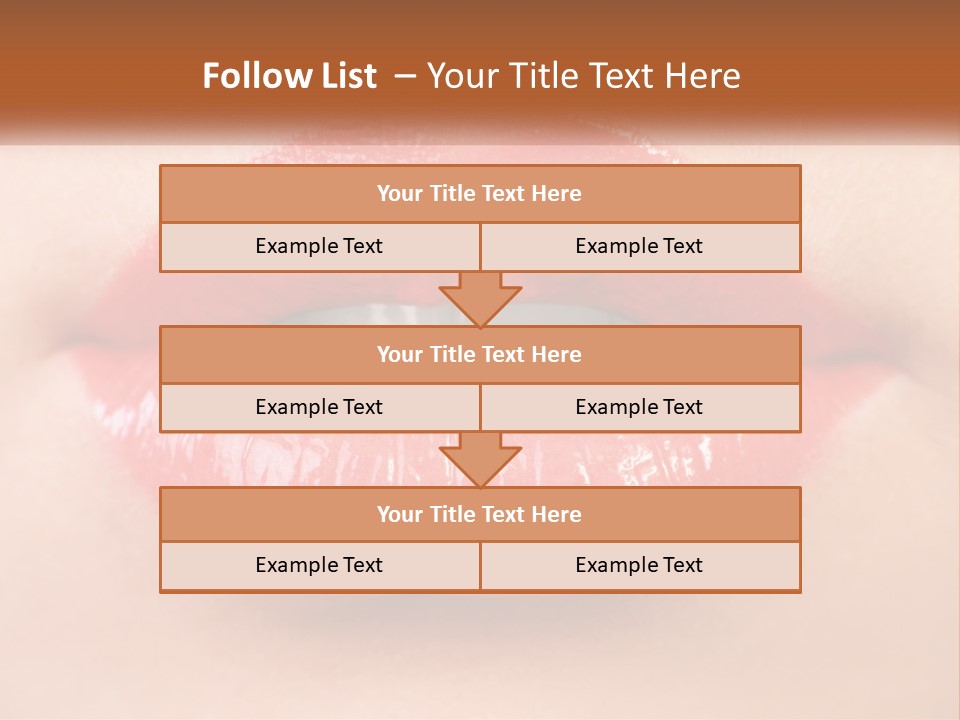 Female Lips PowerPoint Template