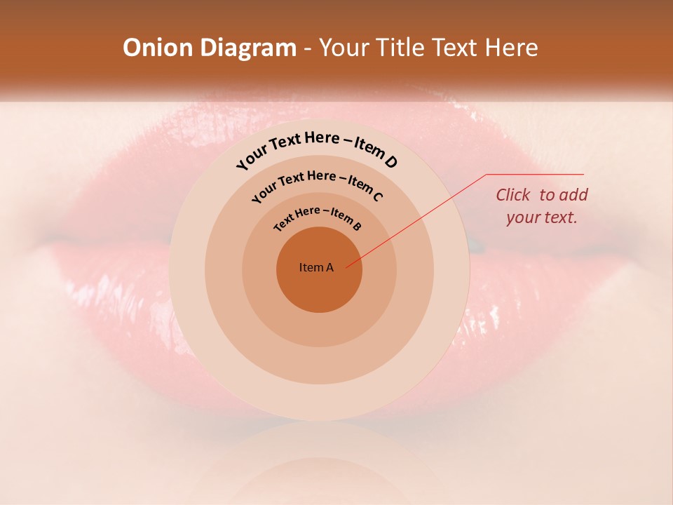 Female Lips PowerPoint Template