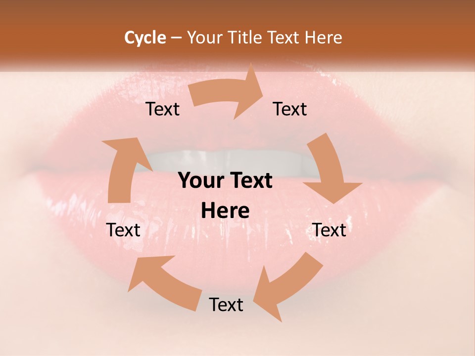 Female Lips PowerPoint Template