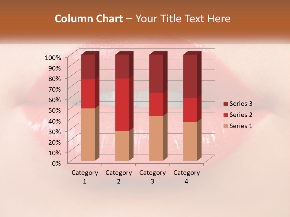 Female Lips PowerPoint Template