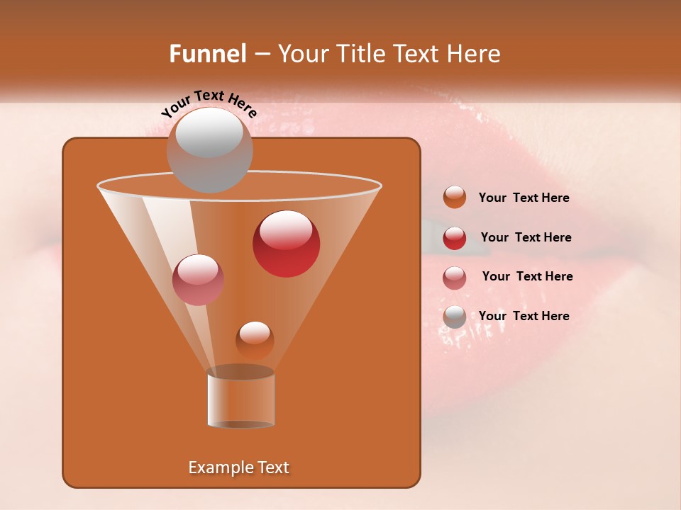 Female Lips PowerPoint Template