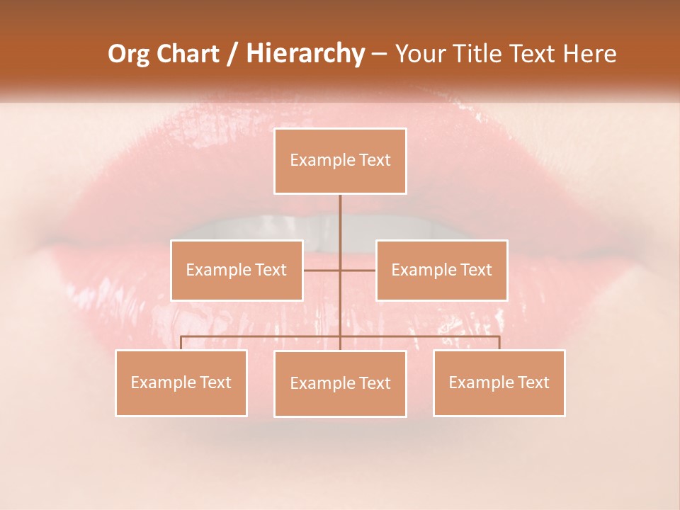 Female Lips PowerPoint Template