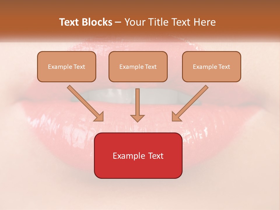 Female Lips PowerPoint Template