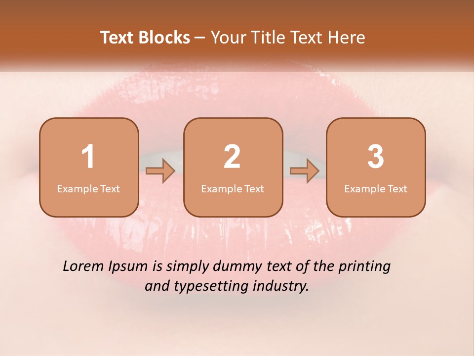 Female Lips PowerPoint Template