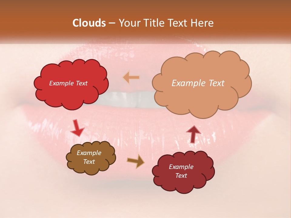 Female Lips PowerPoint Template