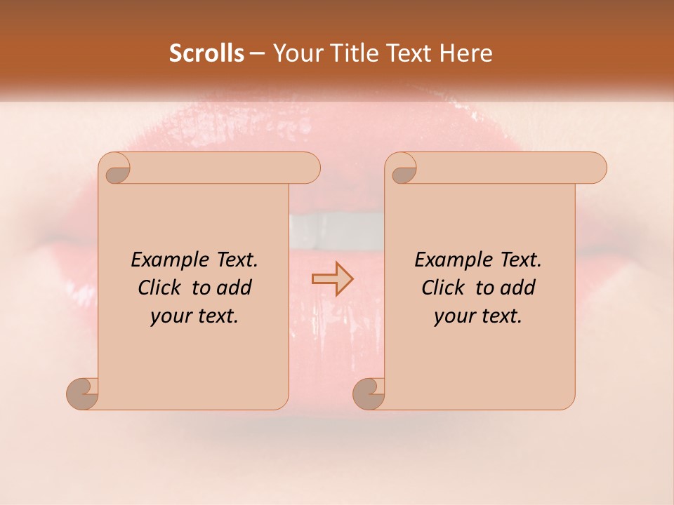 Female Lips PowerPoint Template