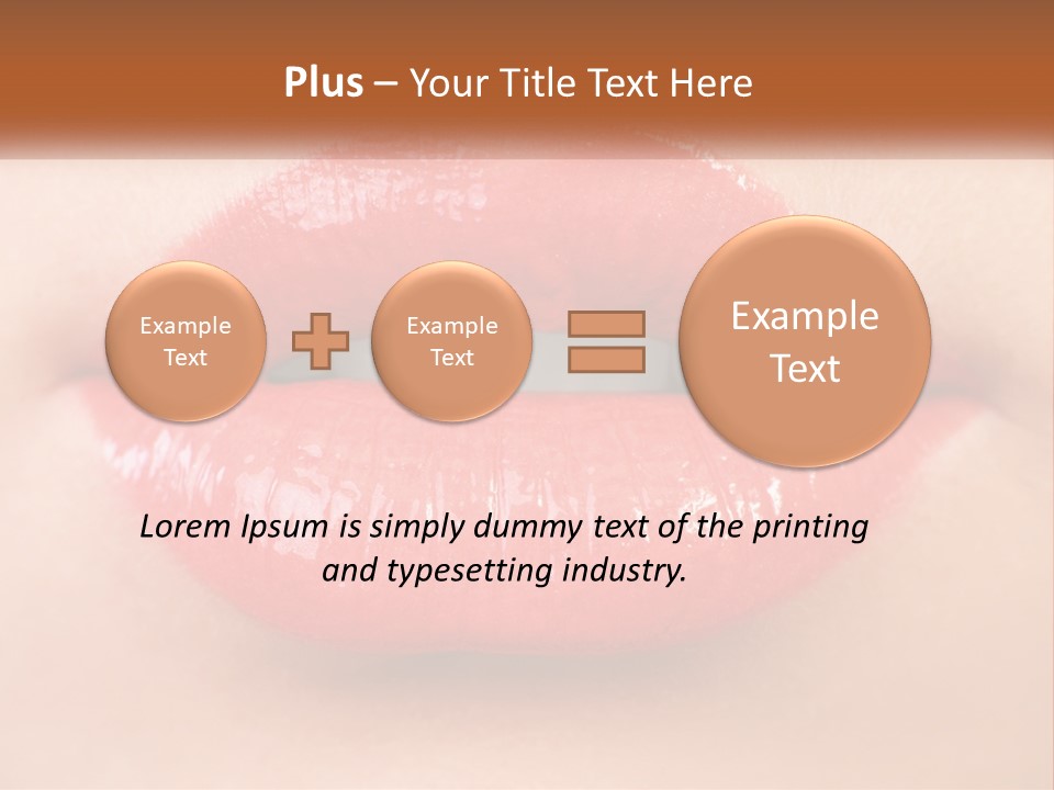 Female Lips PowerPoint Template
