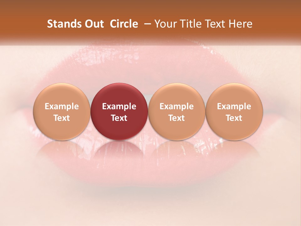 Female Lips PowerPoint Template