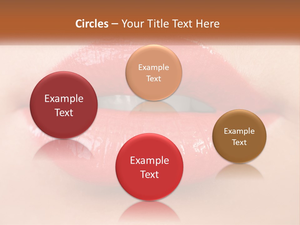 Female Lips PowerPoint Template