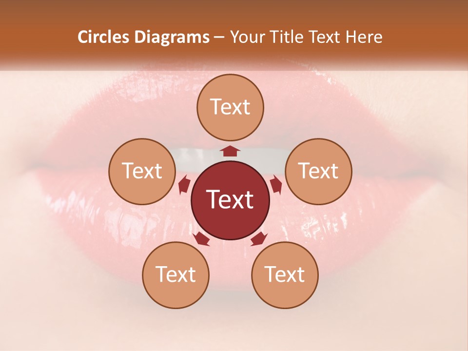 Female Lips PowerPoint Template