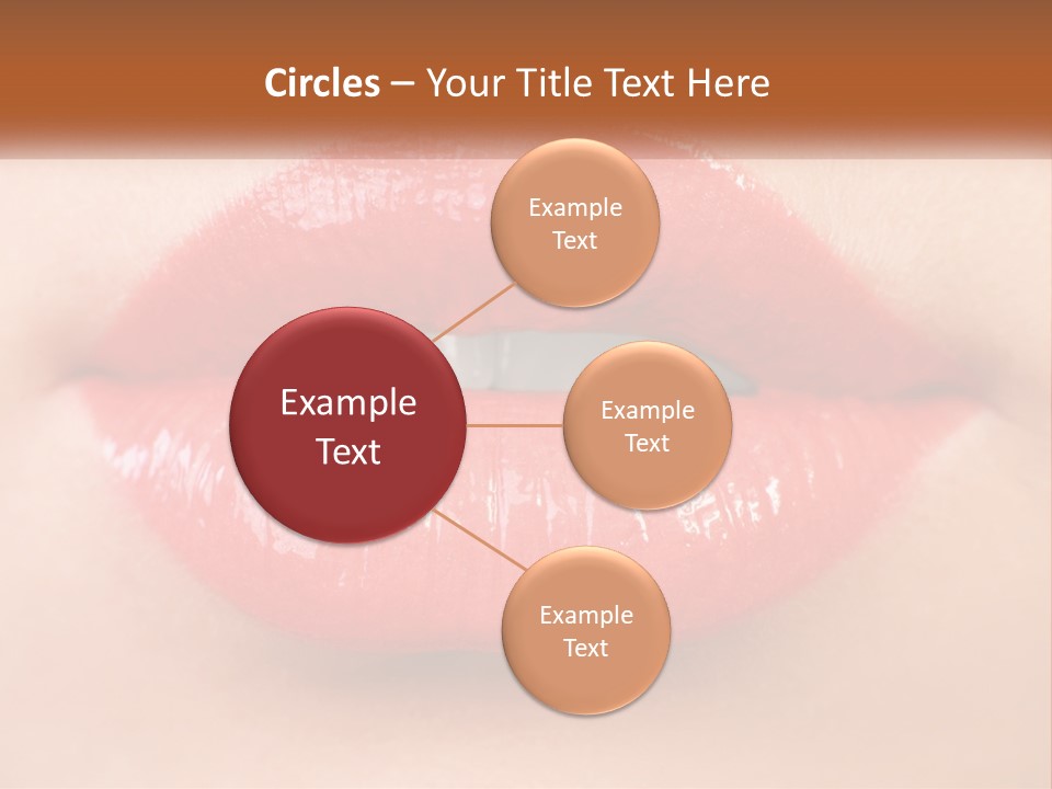 Female Lips PowerPoint Template