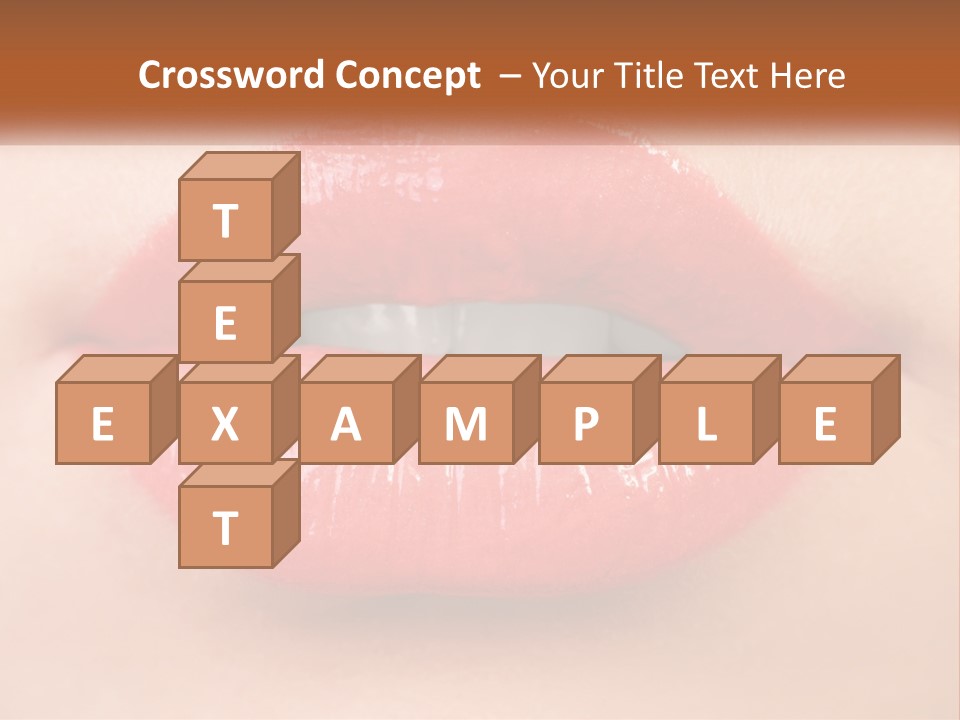 Female Lips PowerPoint Template