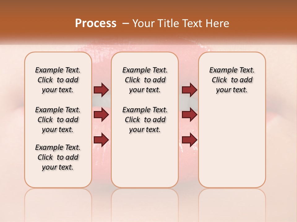 Female Lips PowerPoint Template