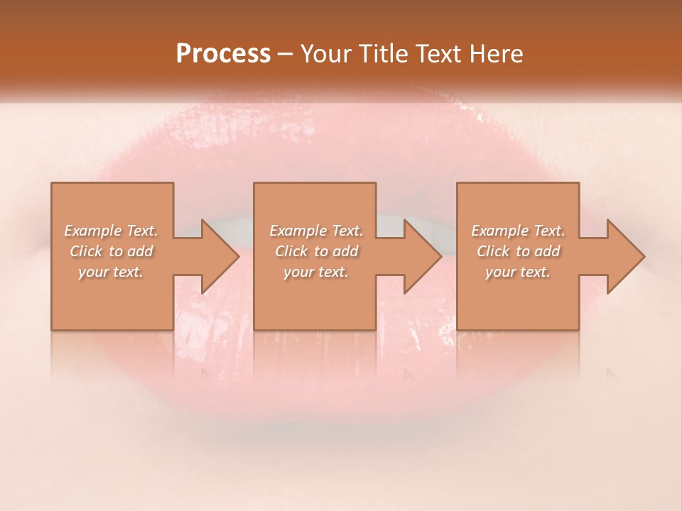Female Lips PowerPoint Template