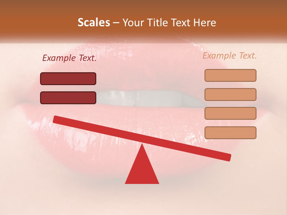Female Lips PowerPoint Template
