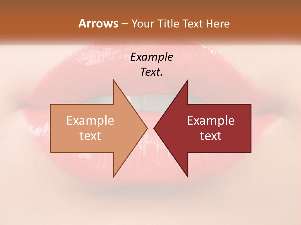 Female Lips PowerPoint Template