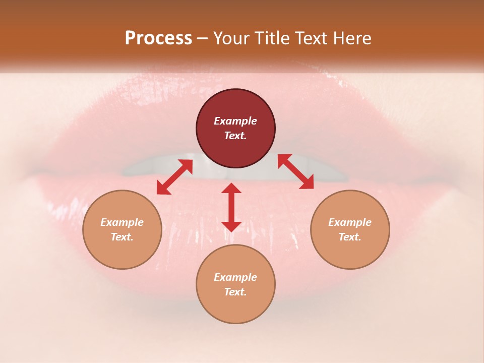 Female Lips PowerPoint Template