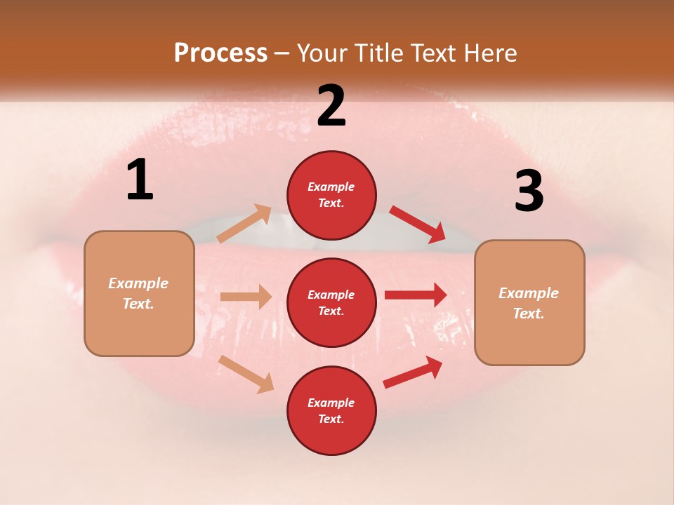 Female Lips PowerPoint Template