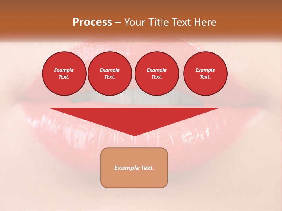 Female Lips PowerPoint Template